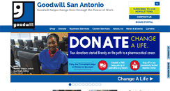 Desktop Screenshot of goodwillsa.org