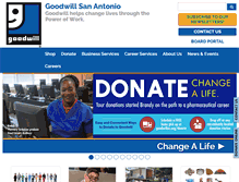 Tablet Screenshot of goodwillsa.org